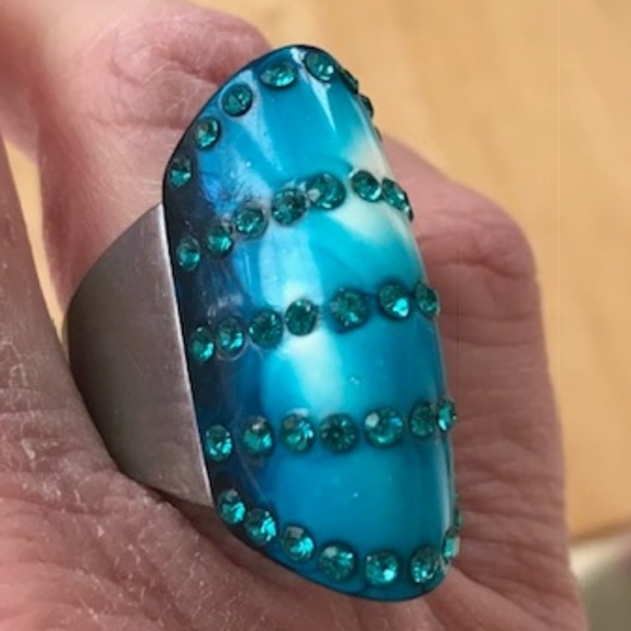 Handmade Size 7 Ring Turquoise Color - Picture 7 of 8